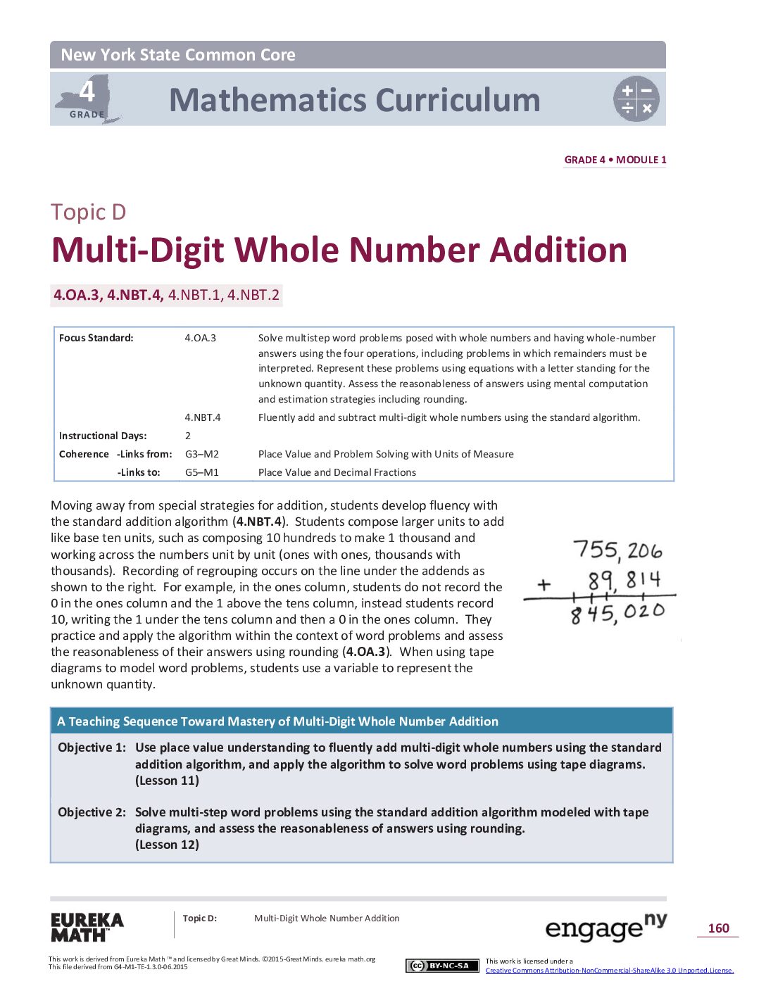 Math G4 M1 Topic D Overview