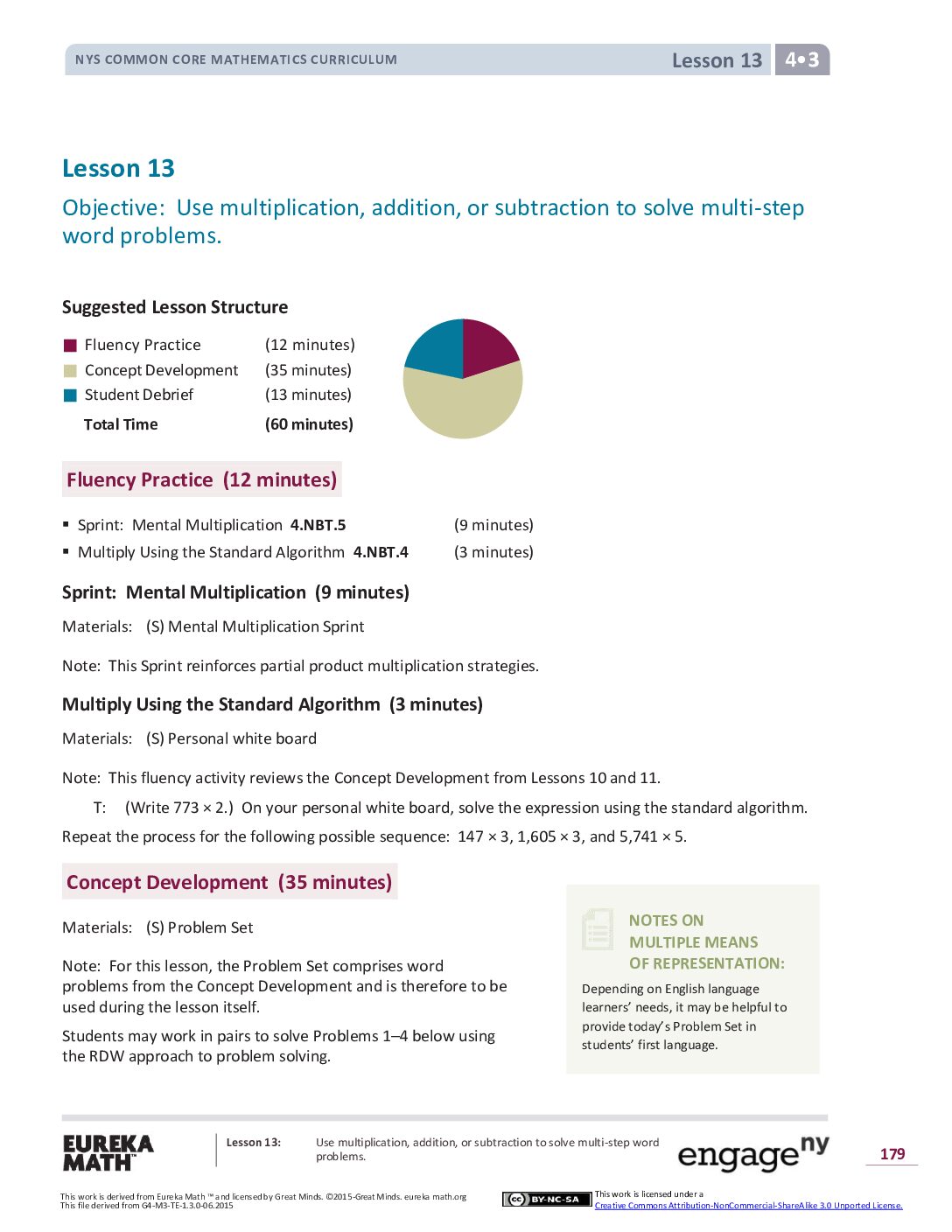 Math G4 M3 Topic D Lesson 13
