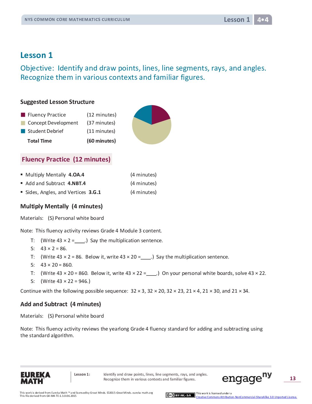 Math G4 M4 Topic A Lesson 1