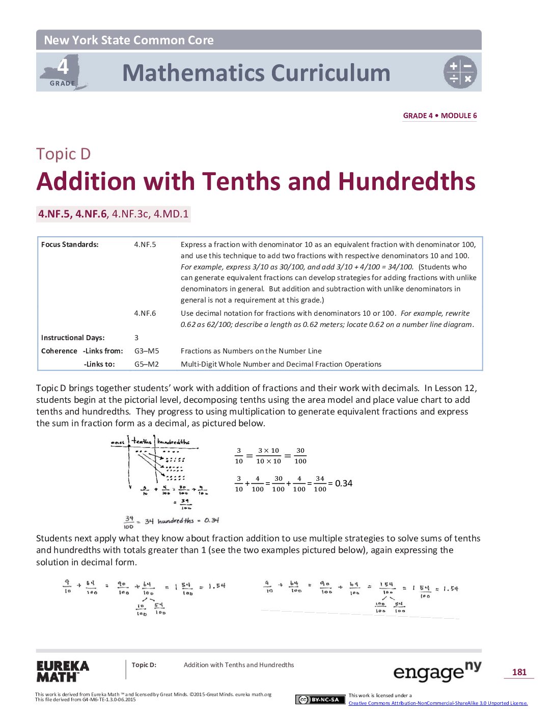 Math G4 M6 Topic D Overview