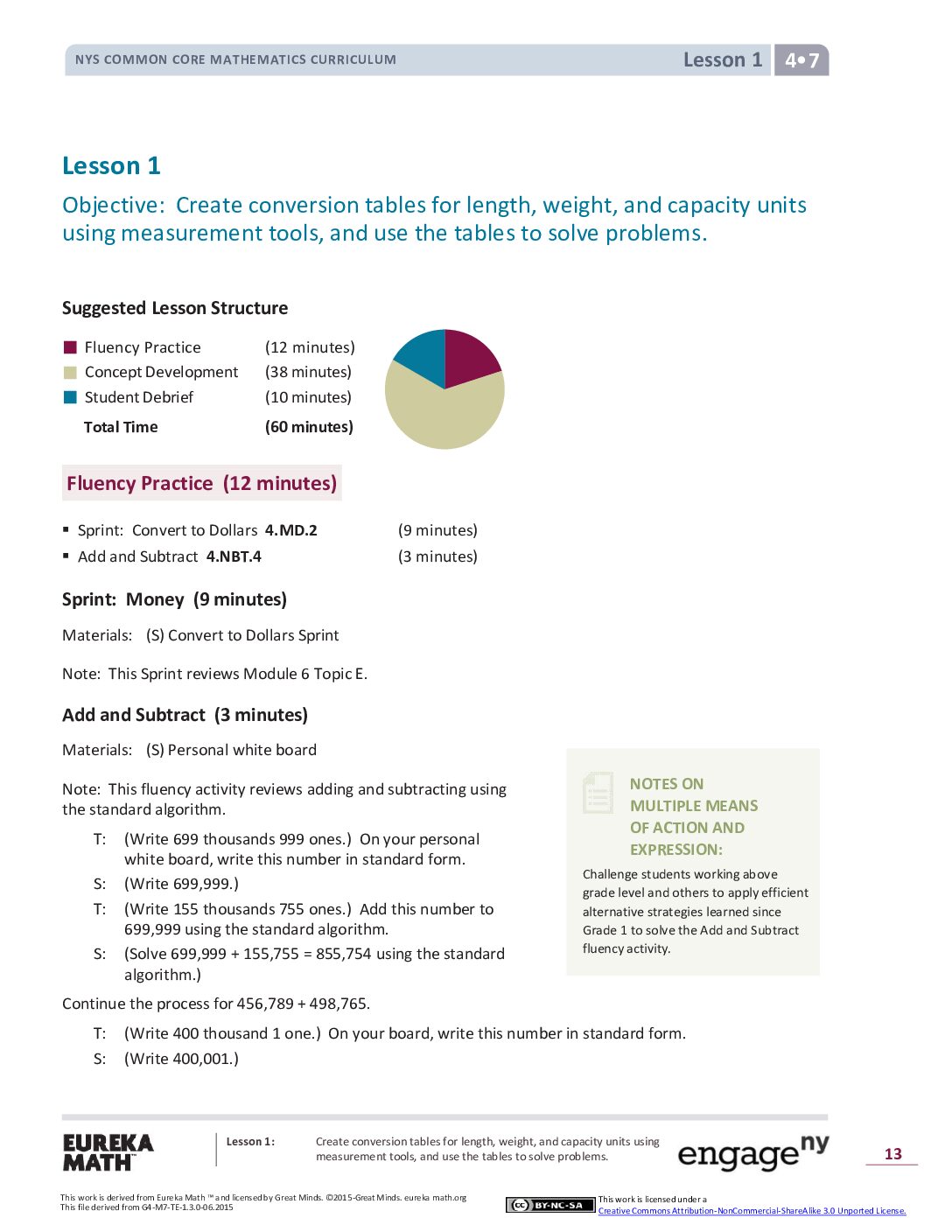 Math G4 M7 Topic A Lesson 1