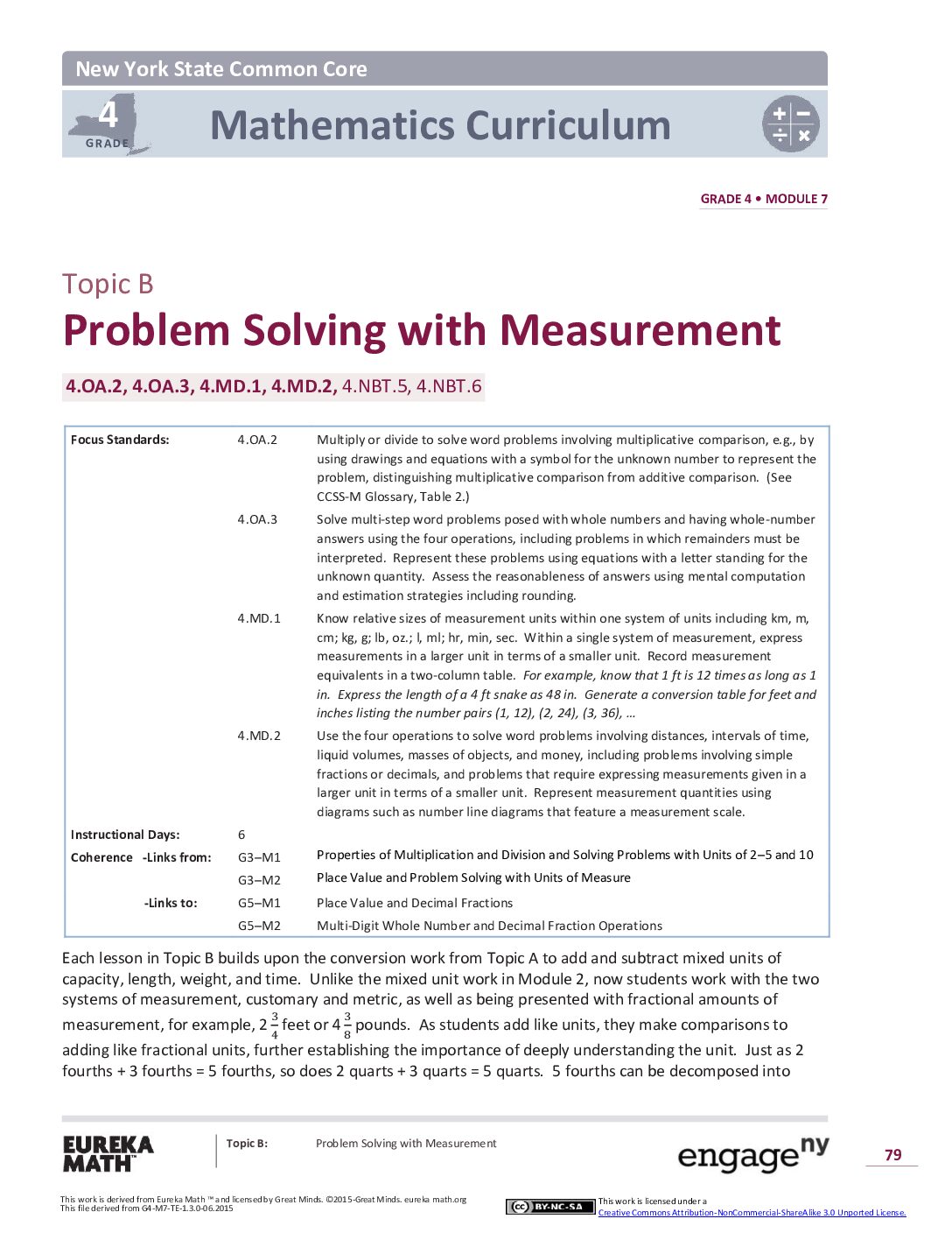 Math G4 M7 Topic B Overview