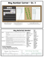 May Number Corner Cheat Sheet- 3Rd Grade