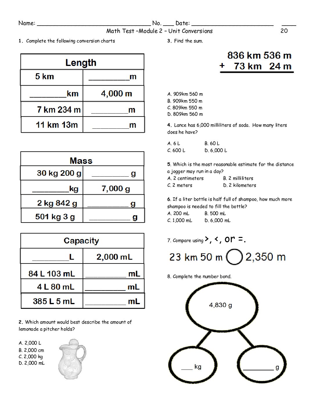 Module 2Test Unit Conversions