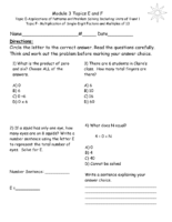 Module 3 Topic E And F Quiz