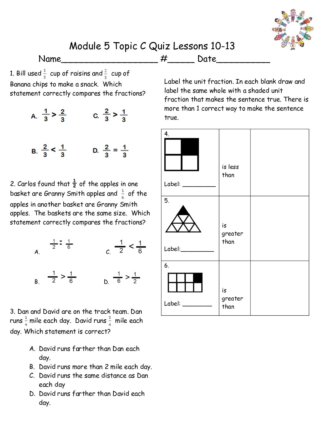 Module 5 Topic C Quiz Lessons 10