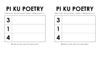 Pi Ku Poetry Template