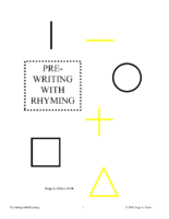 Pre-Writing With Rhyming