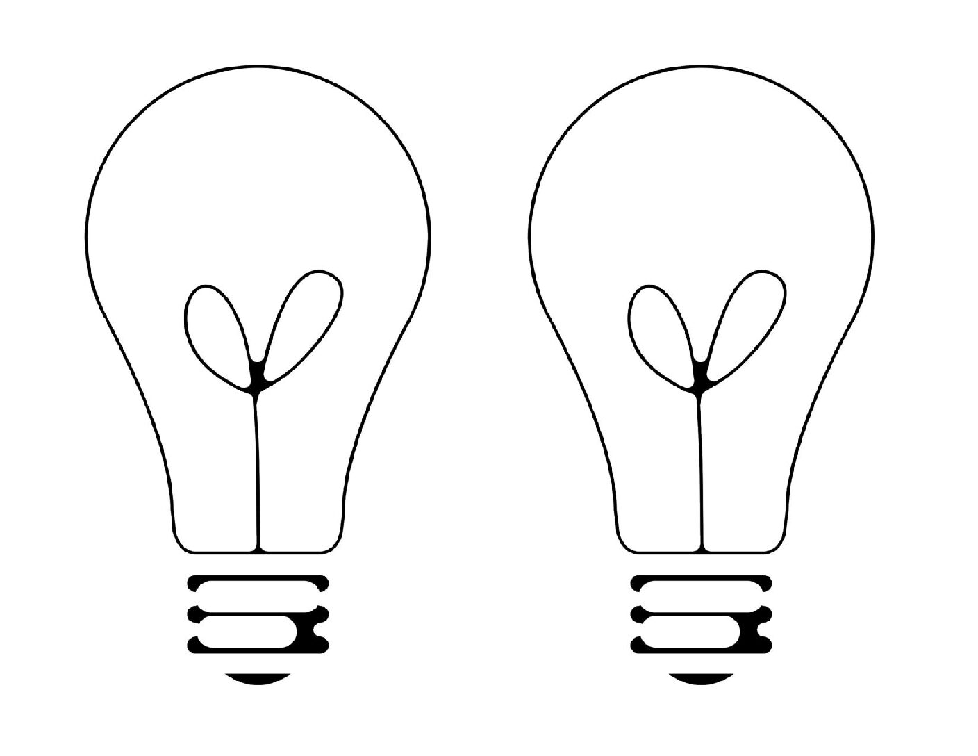 Printable Lightbulb