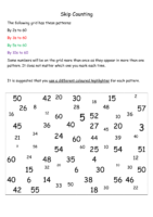 Skip Counting 2 3 5 10 Pdf