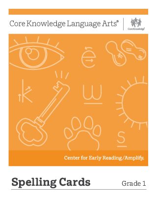 Spelling Cards Grade 1