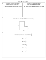 Unit 3 Pre Unit Practice Problems