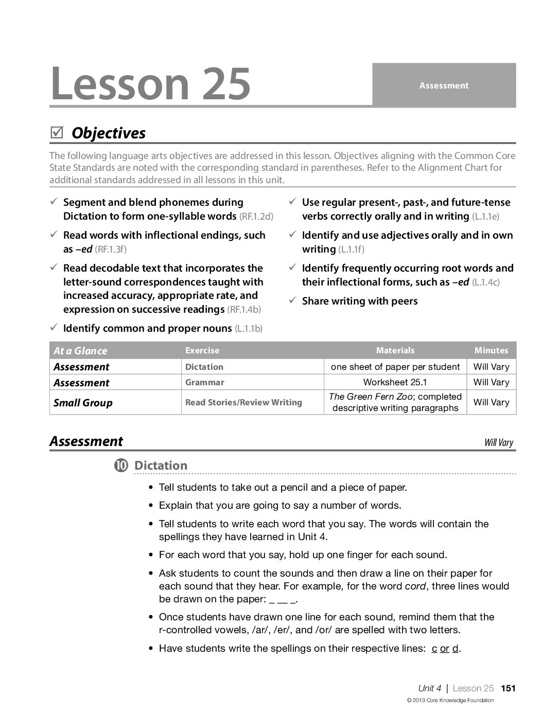Unit 4 Moy Assessment Directions And Pages
