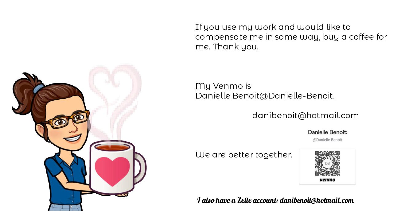 Venmo Zelle Information As Requested