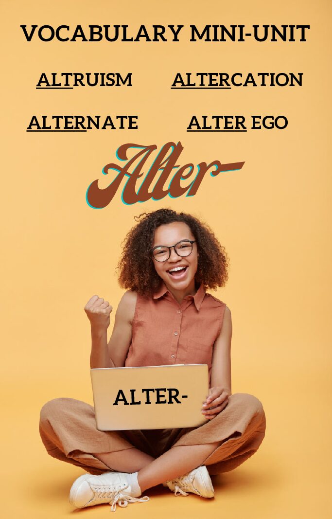 Vocabulary Mini Unit Alter Ebook 2