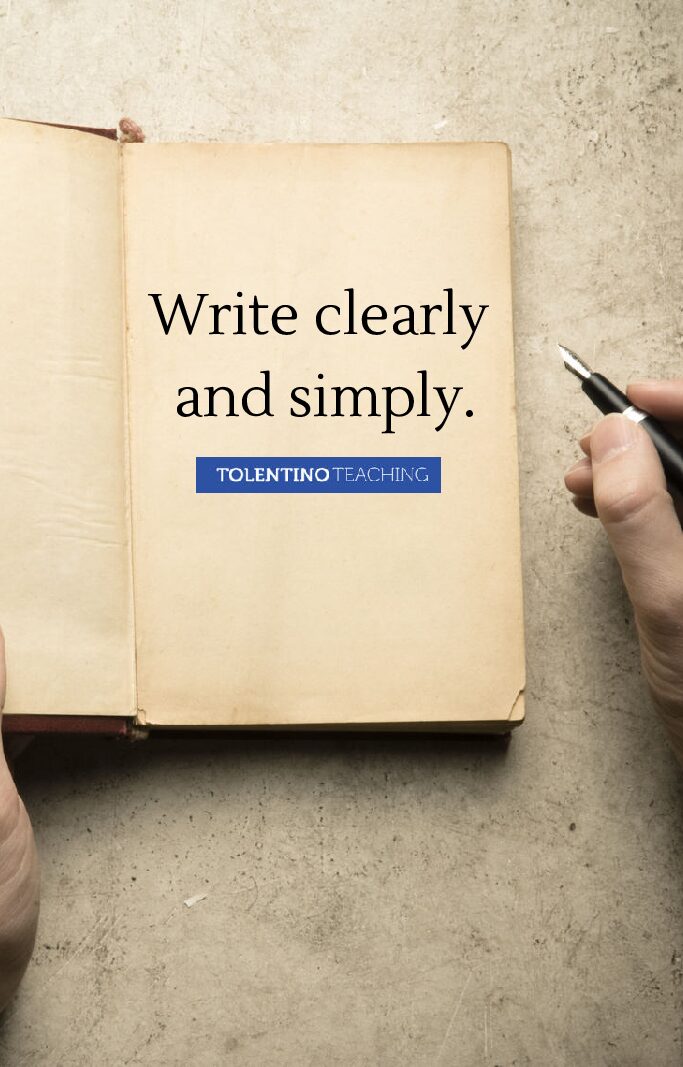 Write Clearly And Simply 1