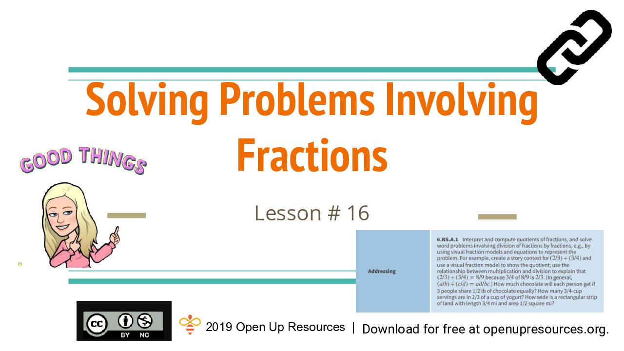 6.4.16 Solving Problems Involving Fractions Peardeck