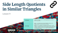 8.2.09 Side Length Quotients İn Similar Triangles