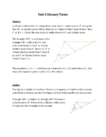 8Th Grade Unit 2 Glossary Terms