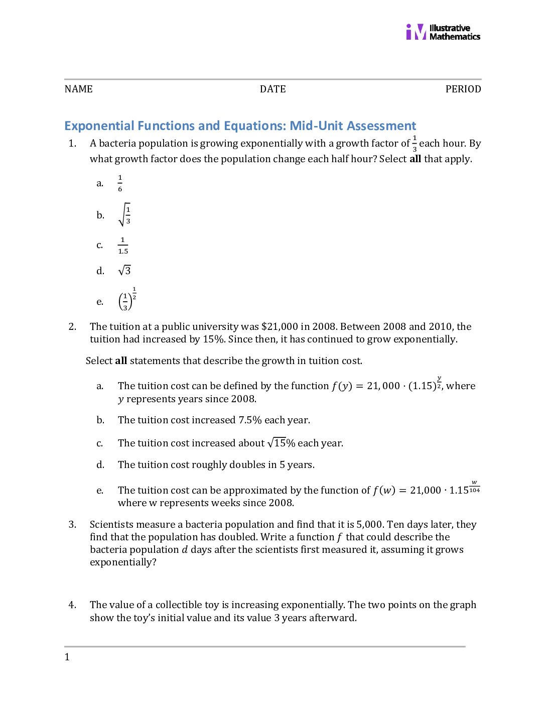 A2 4 Mid Unit Quiz