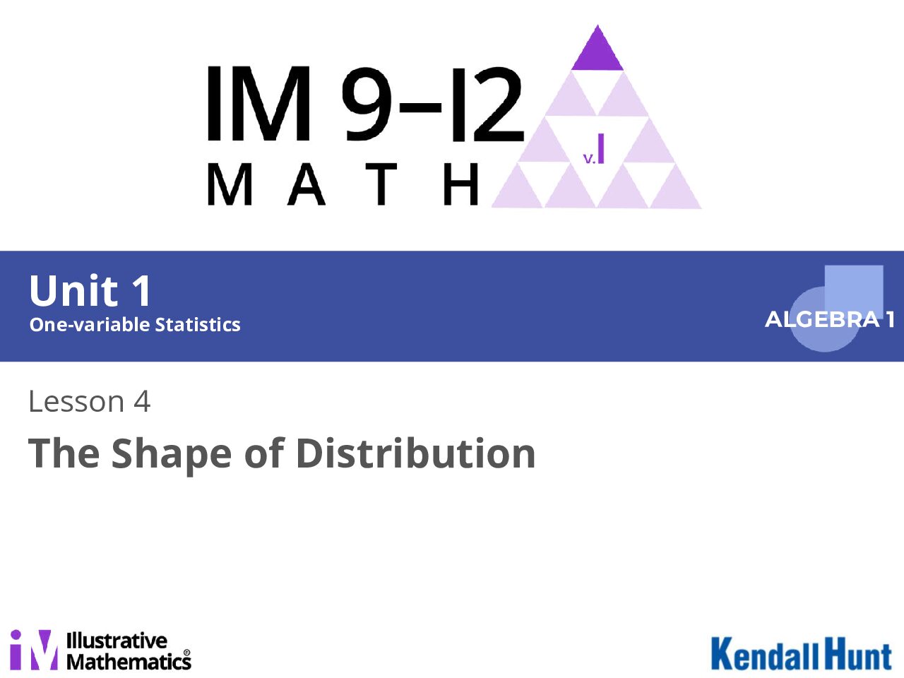 Algebra 1 Unit 1 Lesson 04