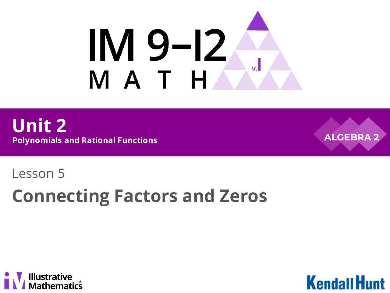 Algebra 2 Unit 2 Lesson 05