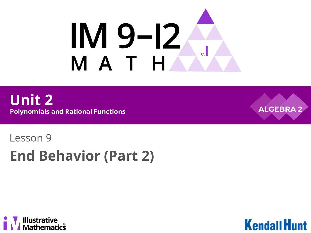 Algebra 2 Unit 2 Lesson 09