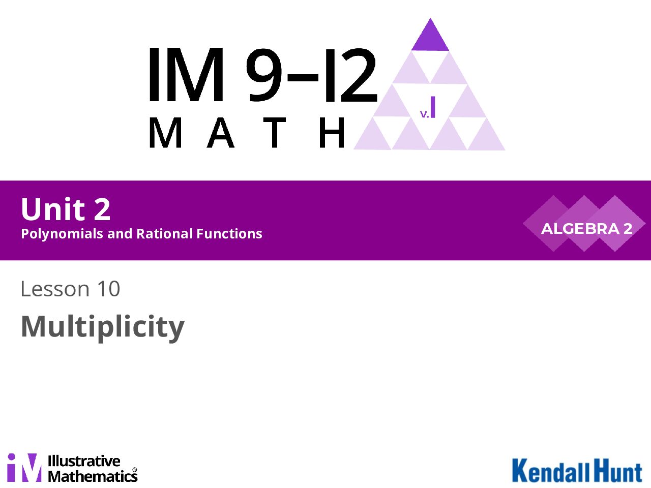 Algebra 2 Unit 2 Lesson 10