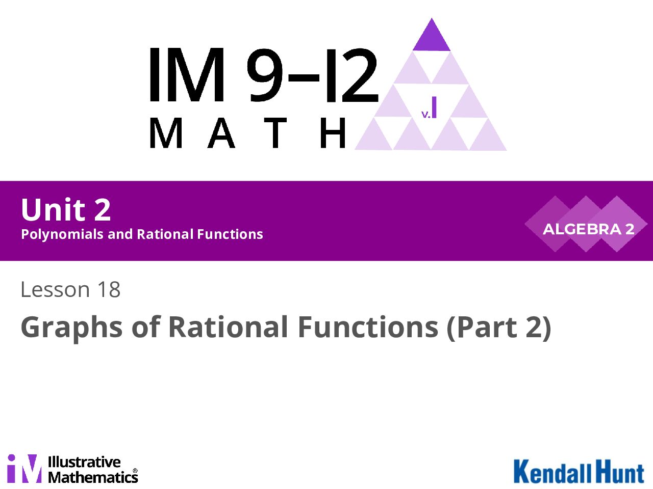 Algebra 2 Unit 2 Lesson 18