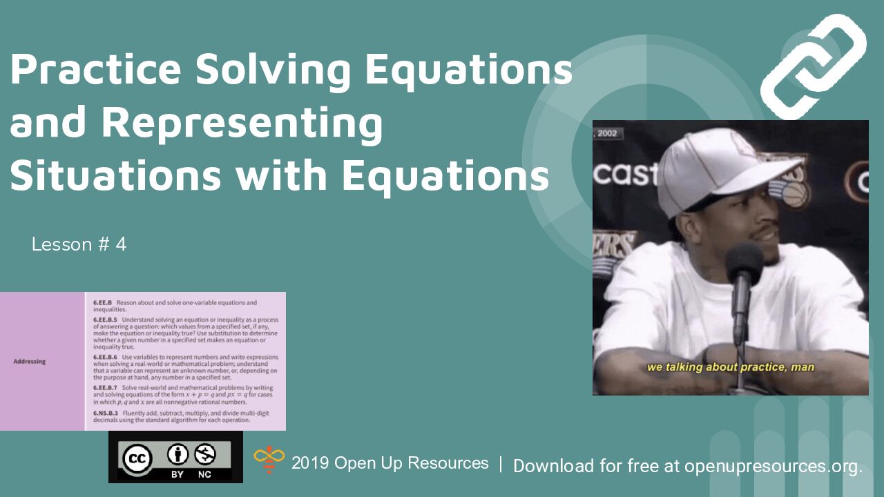 Copy Of 6.6.04 Practice Solving Equations And Representing Situations With Equations Pear Deck