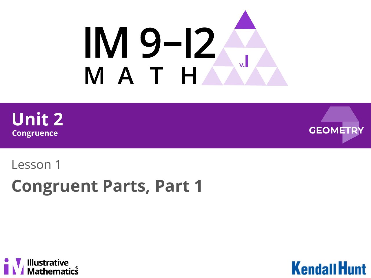 Geometry Unit 2 Lesson 01