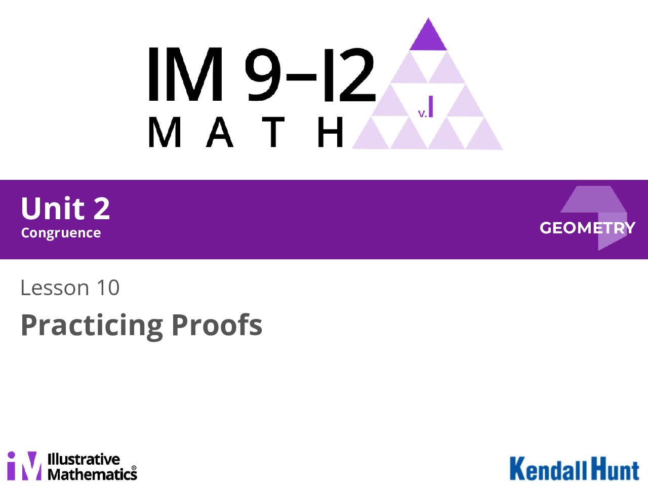 Geometry Unit 2 Lesson 10