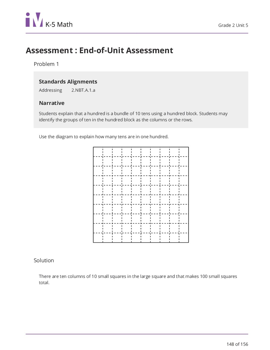Grade 2 Unit 5 End Of Unit Assessment