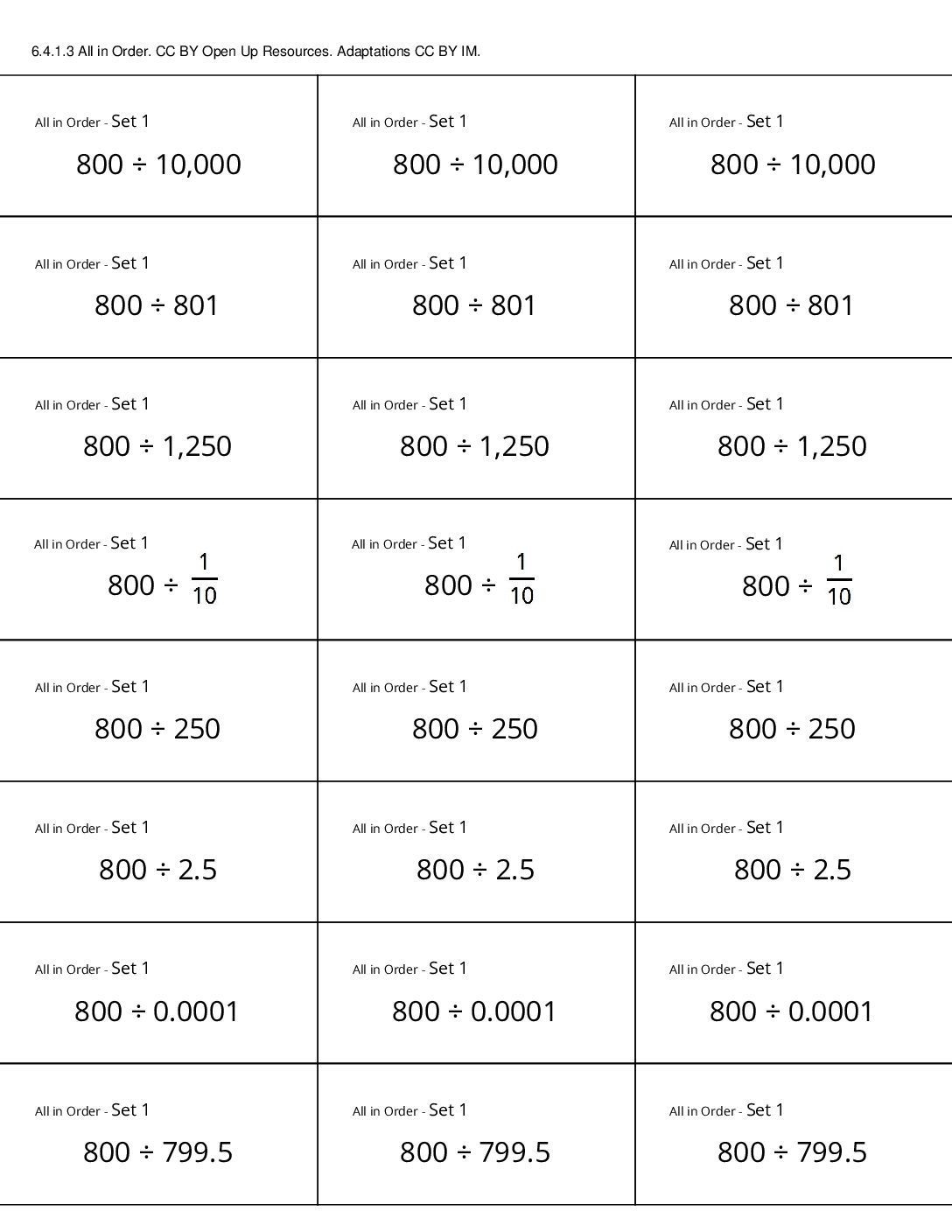 Grade6.4.A1.3 All İn Order All İn Order