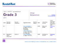 Im Grade 3 Unit planning map