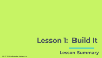 Lesson 1 Lesson Summary