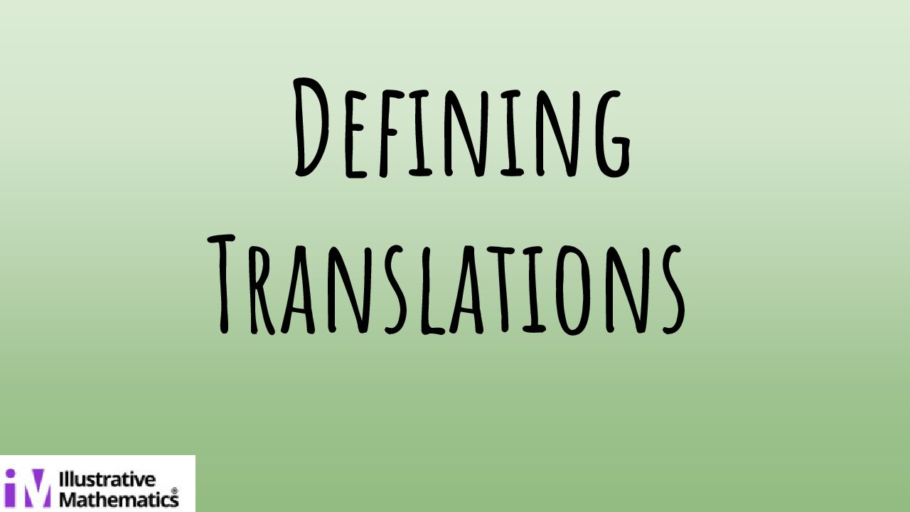 Lesson 12 Defining Translations