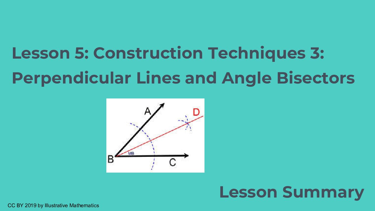 Lesson 5 Lesson Summary