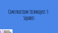 Lesson 7 Construction Techniques 5 Squares