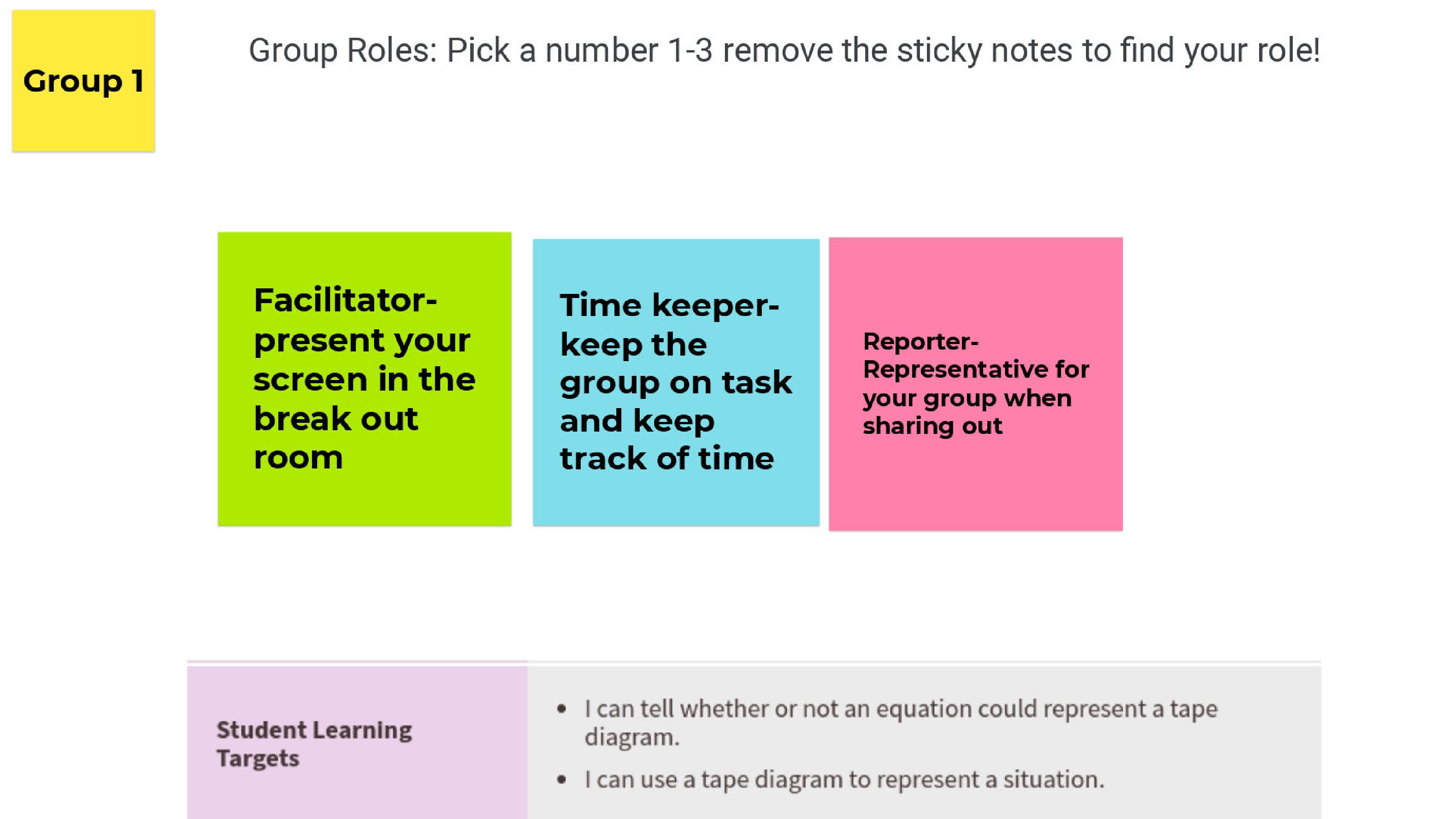 Matching Tape Diagrams And Equations 6.6.01.2