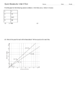 Quick Review For Unit 3 Test