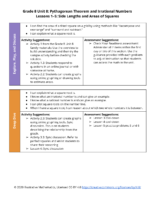 Section Level Planning Guide Grade 8 Unit 8