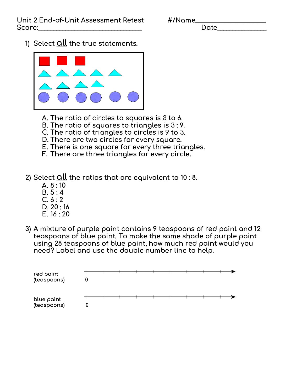 Unit 2 End Of Unit Assessment Retest