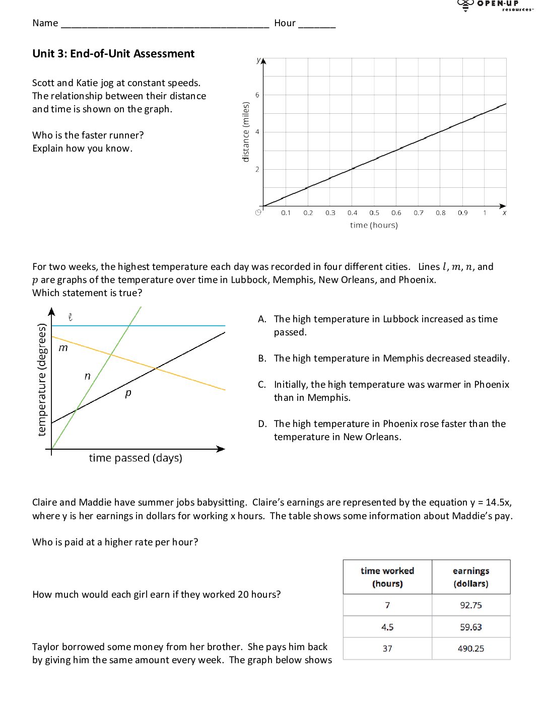 Unit 3 Assessment (Modified)