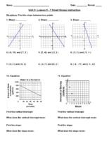 Unit 3 Lesson 9 12 Small Group