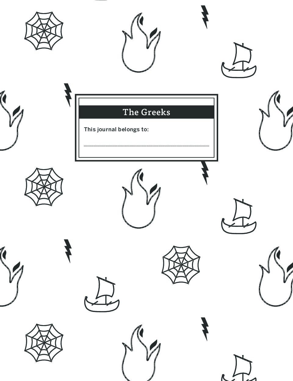 6D The Greeks Writing Journal