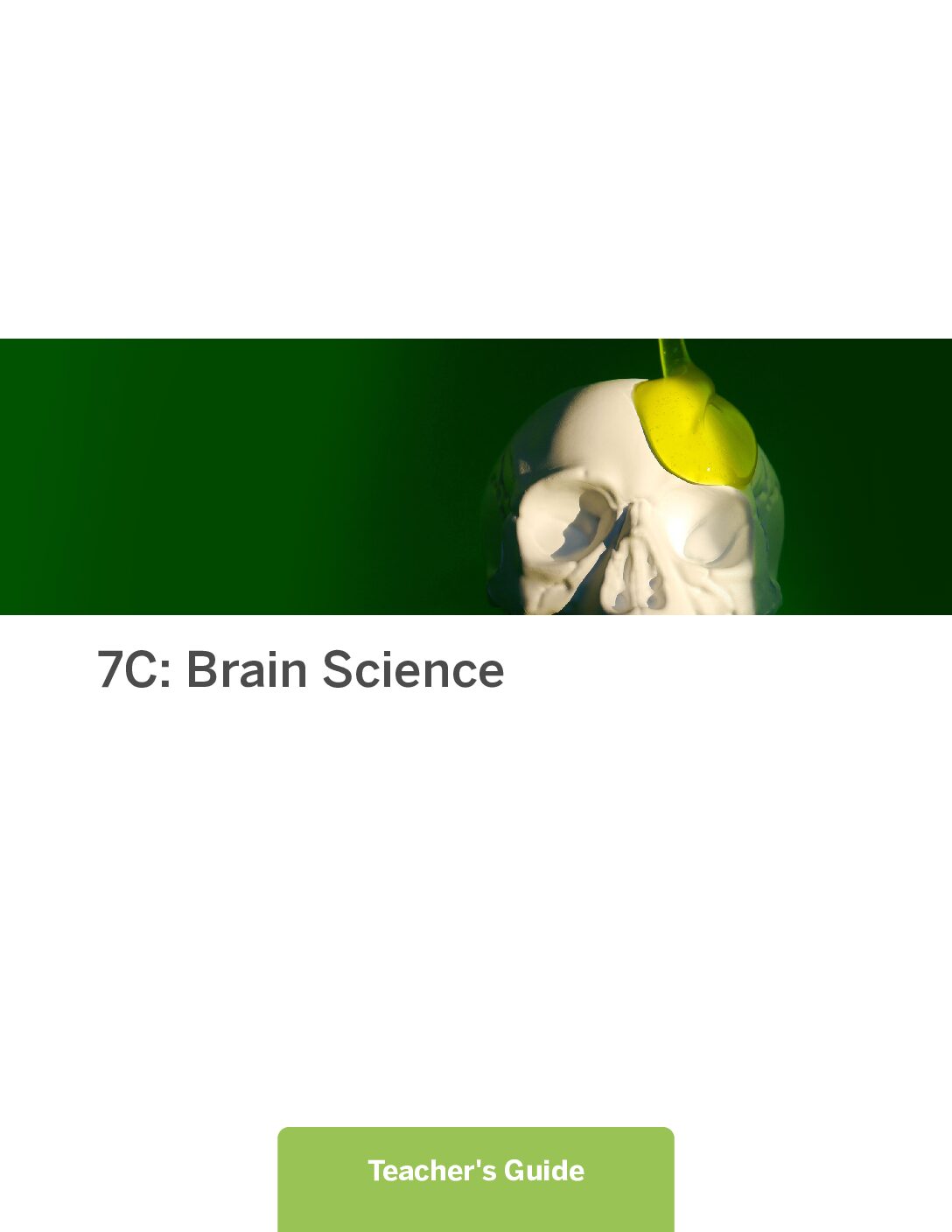 7C Brain Science Teacher Guide
