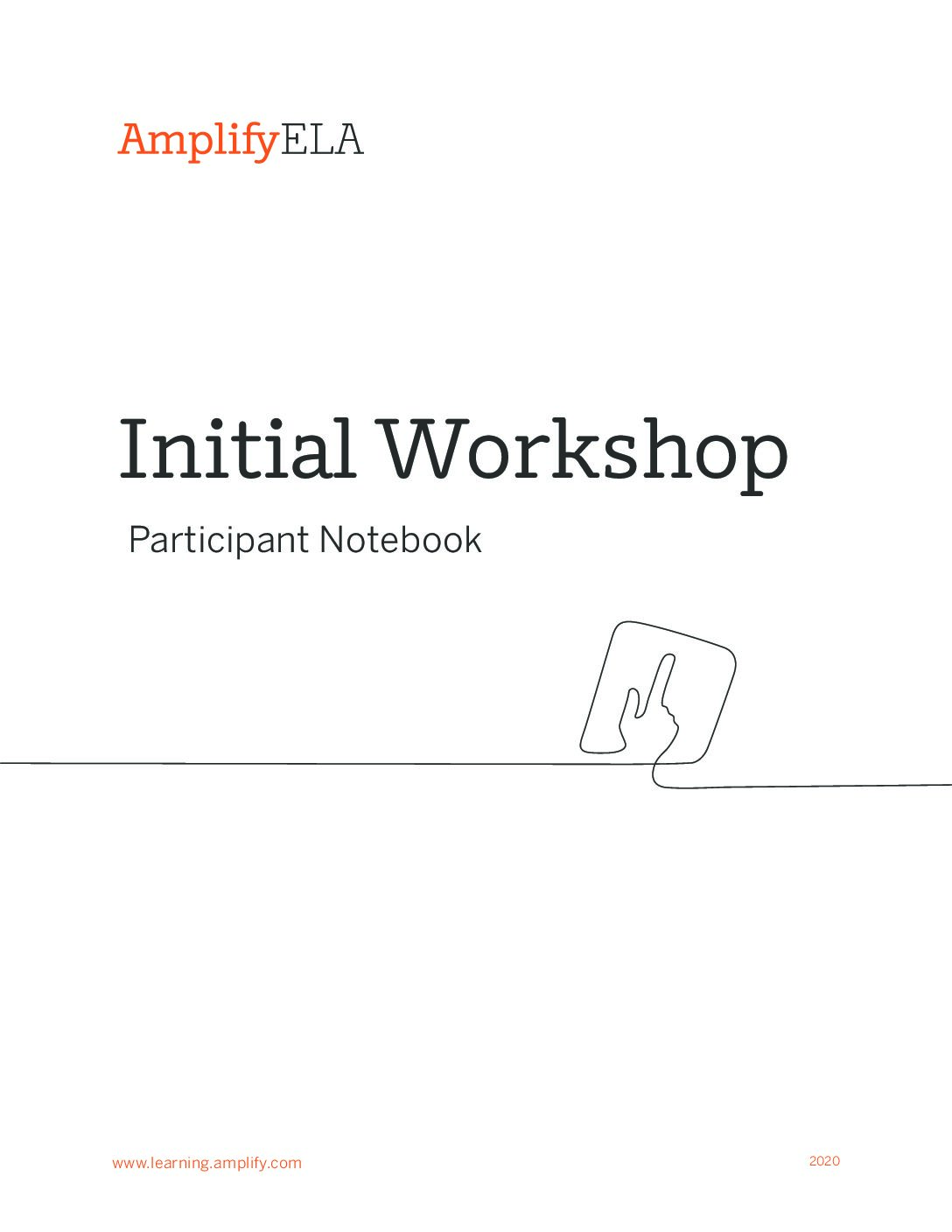Amplify Ela Initial Training Workbook