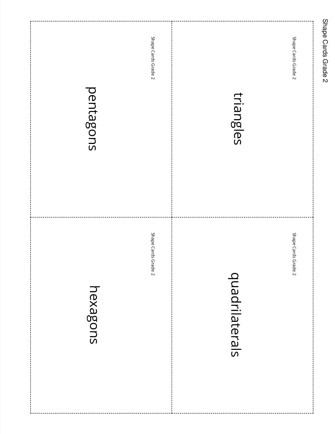Center Can You Draw İt 1 5 Stage 2 Grade 2 Shapes Shape Cards Grade 2