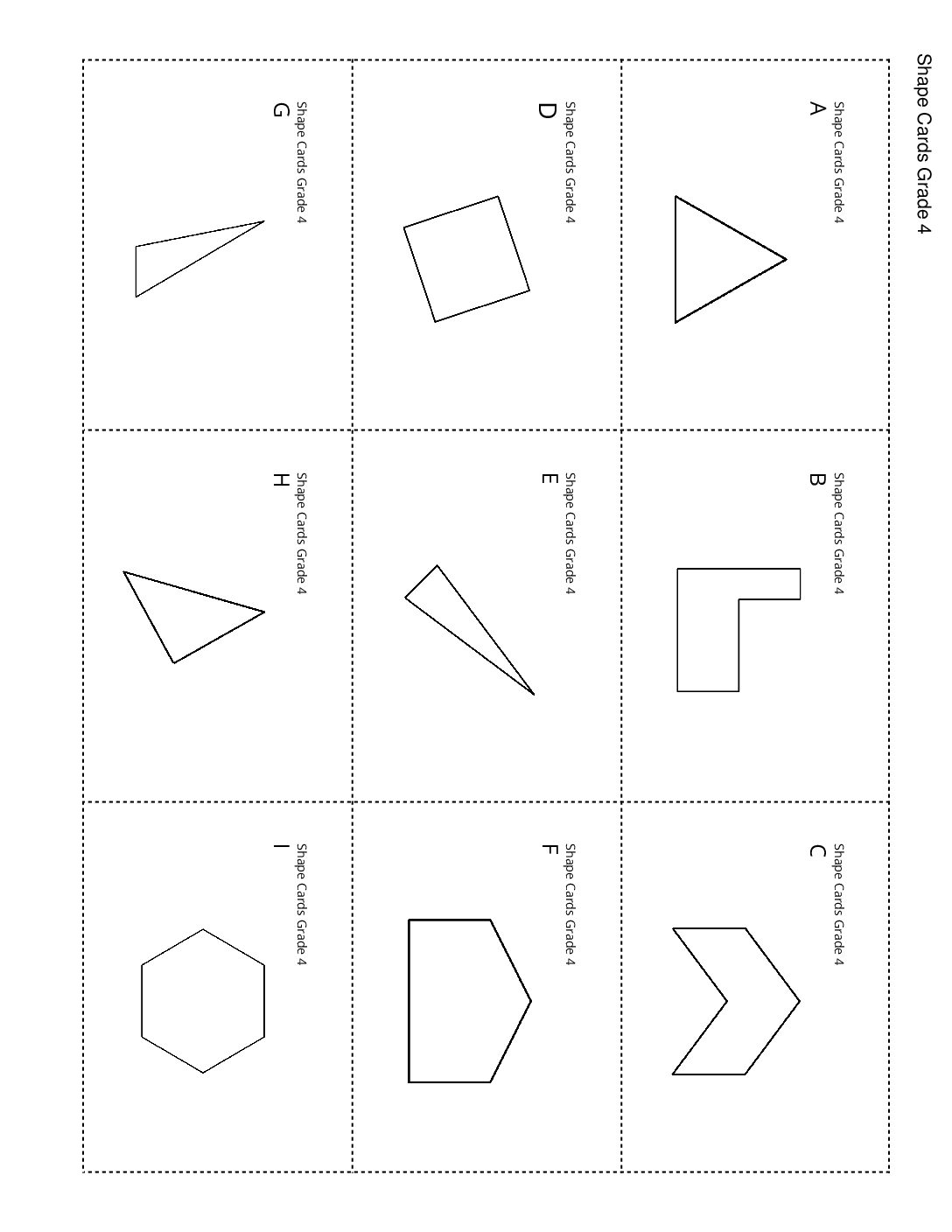 Center Can You Draw İt 1 5 Stage 5 Grade 4 Shapes Shape Cards Grade 4
